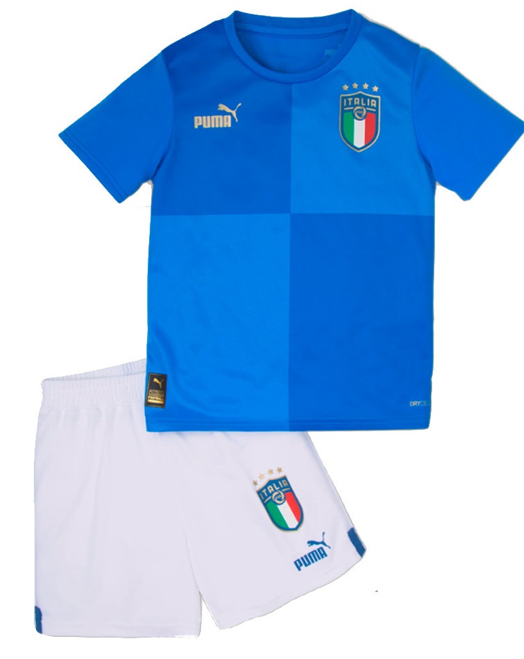Kit iinfantil I Seleção da Italia 2022 2023 Puma oficial 